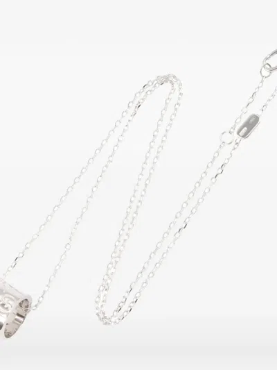 Pre-owned Gucci 2010s Icon Pendant Necklace In Silver