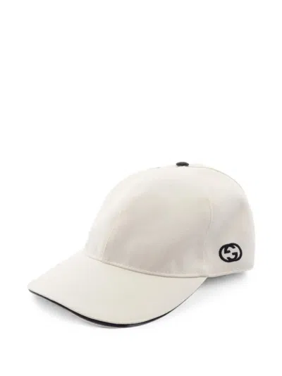 Pre-owned Gucci 2010s Interlocking G Baseball Cap In Neutrals
