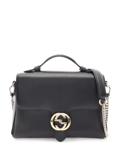 Pre-owned Gucci 2010s Interlocking G Tote Bag In Black