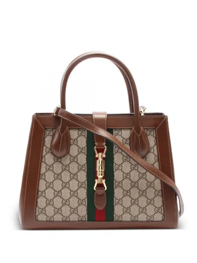 Pre-owned Gucci 2010s Jackie 1969 Gg Handbag