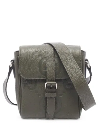 Pre-owned Gucci 2010s Jumbo Gg Messenger Bag In グリーン