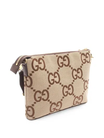 Gucci 2010s Jumbo-gg Messenger Bag In Neutral