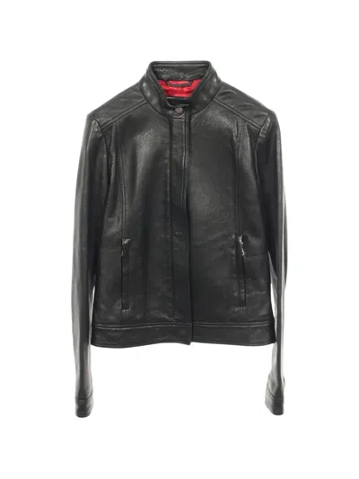 Pre-owned Gucci 2010s Leather Jacket In Black