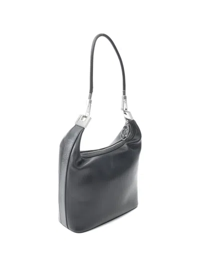 Pre-owned Gucci 2010s Leather Shoulder Bag In Black