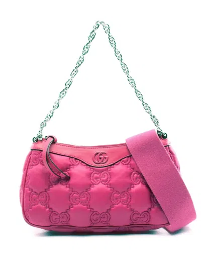 Pre-owned Gucci 2010s Matelasse Gg Chain Handbag In 粉色