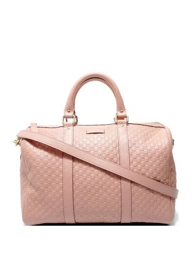 Pre-owned Gucci 2010s Micro Gg Shoulder Bag In Pink