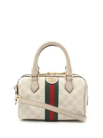 Pre-owned Gucci 2010s Mini Ophidia Handbag In Neutrals