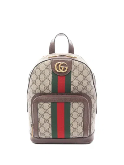 Pre-owned Gucci 2010s Ophidia Gg Supreme Backpack In Neutral
