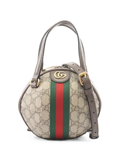 Pre-owned Gucci 2010s Ophidia Gg Supreme Handbag In Neutrals