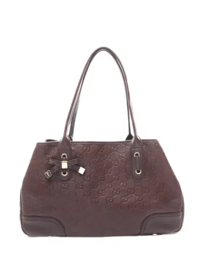 Pre-owned Gucci 2010s Princy Ssima Tote Bag In Brown