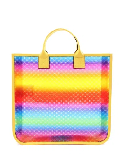 Pre-owned Gucci 2010s Rainbow Tote Bag In Yellow