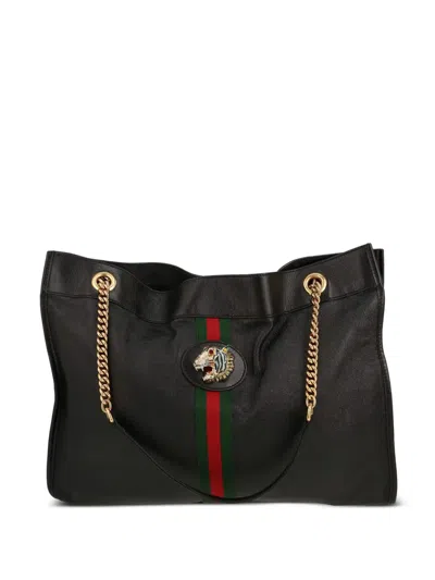 Pre-owned Gucci 2010s Rajah Shoulder Bag In Black