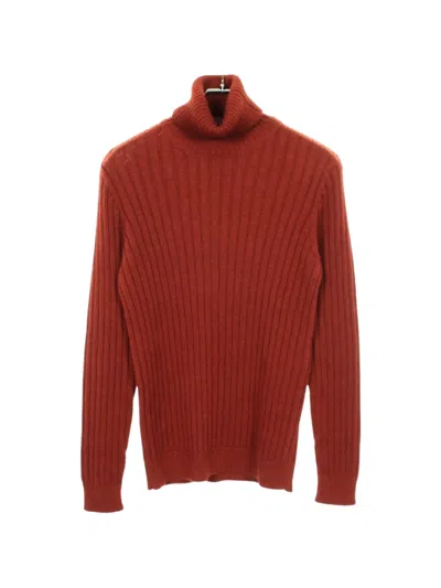 Pre-owned Gucci 2010s Ribbed Turtleneck Sweater In Brown