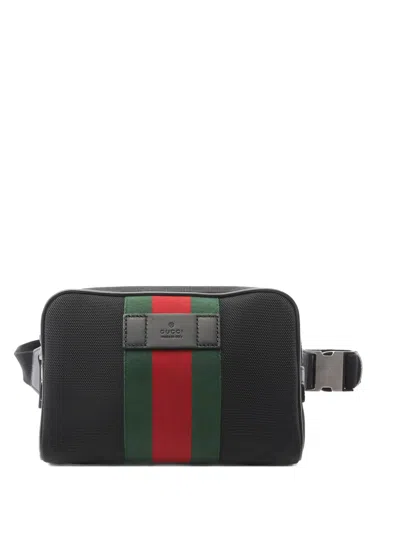 Pre-owned Gucci 2010s Sherry Line Waist Bag In Black