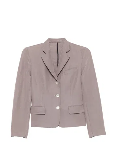 Pre-owned Gucci 2010s Single-breasted Blazer In Gray