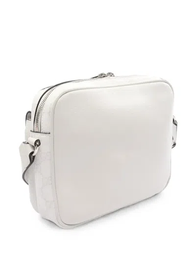 Pre-owned Gucci 2010s Small Gg Supreme Cross Body Bag In White