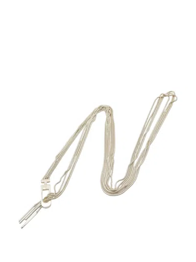 Pre-owned Gucci 2010s Snake-chain Necklace In Silver