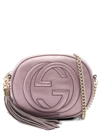 Pre-owned Gucci 2010s Soho Tassel Shoulder Bag In Purple
