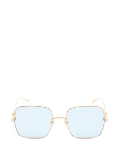 Pre-owned Gucci 2010s Square-frame Sunglasses In Gold