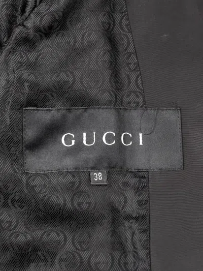 Pre-owned Gucci 2010s Stand-collar Coat In Black