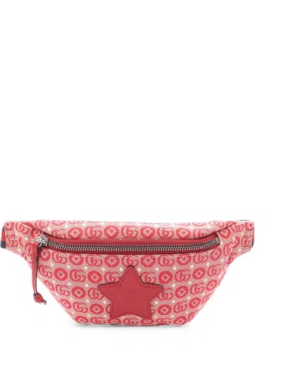 Pre-owned Gucci 2010s Star Gg Belt Bag In Red
