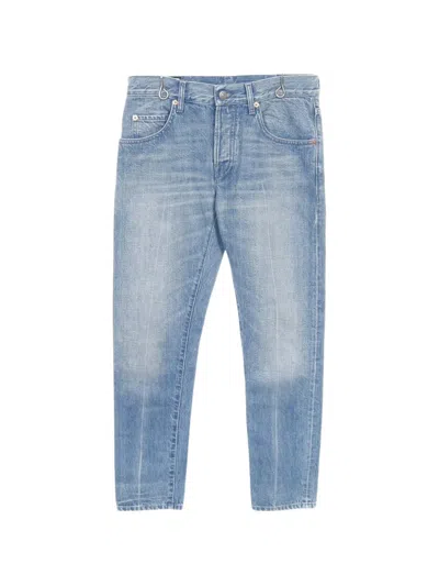 Pre-owned Gucci 2010s Strawberry-embroidered Jeans In Blue