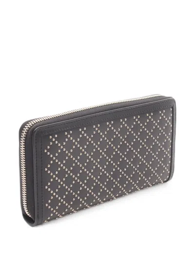 Pre-owned Gucci 2010s Stud-embellished Wallet In Black