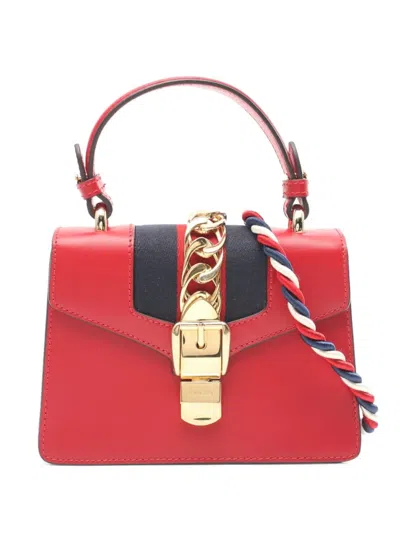 Pre-owned Gucci 2010s Sylvie Handbag In Red
