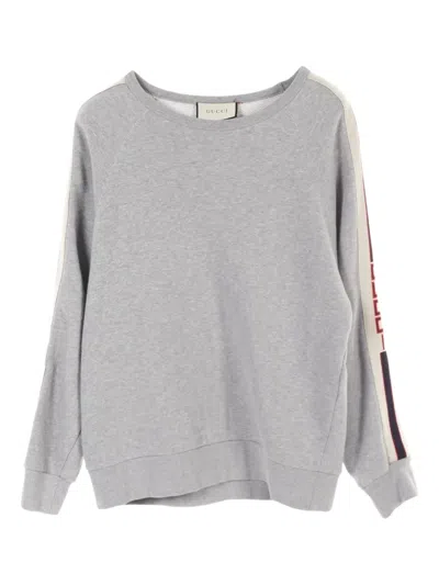 Pre-owned Gucci 2010s Sylvie Web-detail Sweater In Grey