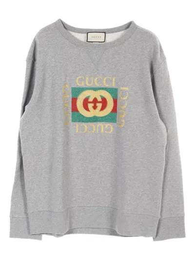 Pre-owned Gucci 2010s Tiger-embroidered Sweatshirt