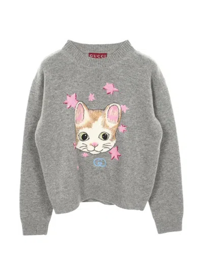 Pre-owned Gucci 2010s Yuko Higuchi Interlocking G Sweater In Gray