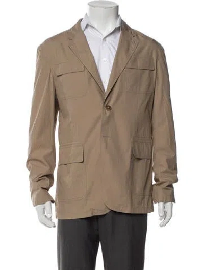 Pre-owned Gucci 2012 Blazer Utility Jacket In Neutral