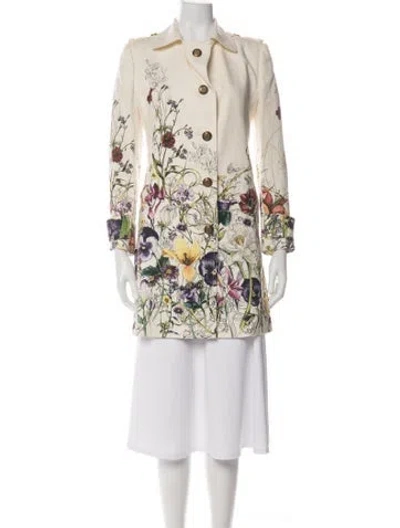 Pre-owned Gucci 2012 Linen Coat In Neutrals
