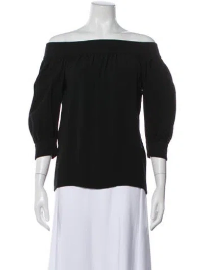 Pre-owned Gucci 2012 Silk Blouse In Black