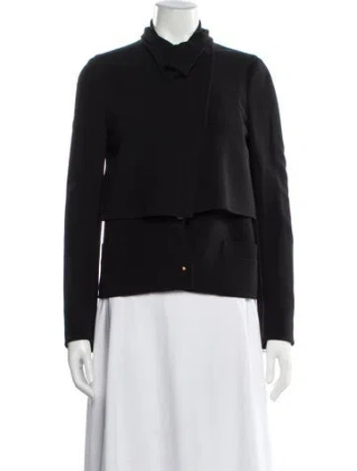 Pre-owned Gucci 2012 Wool Biker Jacket In Black