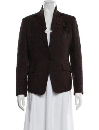 Pre-owned Gucci 2012 Wool Blazer In Brown