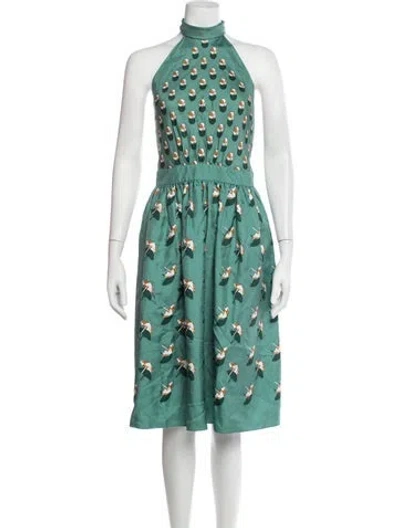 Pre-owned Gucci 2013 Midi Length Dress In Green