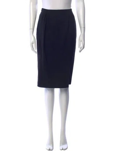 Pre-owned Gucci 2013 Midi Length Skirt In Black