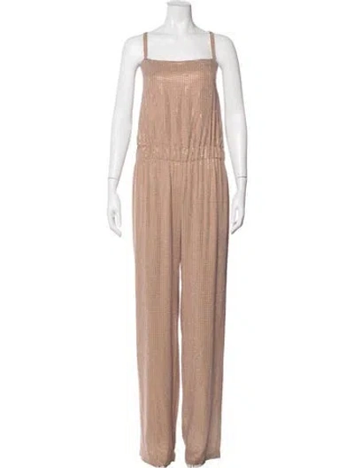 Pre-owned Gucci 2013 Silk Jumpsuit In Neutral