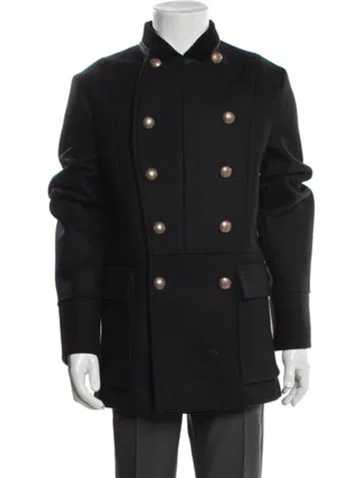 Pre-owned Gucci 2013 Wool Peacoat In Black