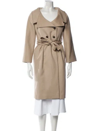 Pre-owned Gucci 2013 Wool Trench Coat In Neutral
