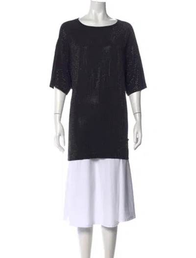 Pre-owned Gucci 2014 Silk Top In Black