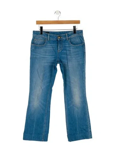 Pre-owned Gucci 2014 Straight Leg Jeans In Blue