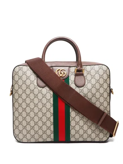 Pre-owned Gucci 2015-2023 Ophedia Gg Handbag In Brown
