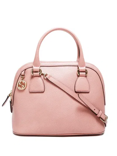 Pre-owned Gucci 2015-2024s 2way Top-handles Leather Tote Bag In Pink