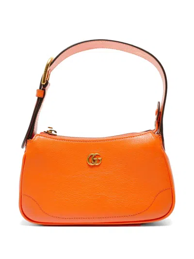 Pre-owned Gucci 2015-2025 Mini Aphrodite Logo Tote Bag In Orange