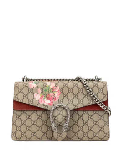 Pre-owned Gucci 2015-2025 Small Gg Supreme Blooms Dionysus Shoulder Bag