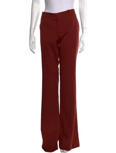 Pre-owned Gucci 2015 Flared Pants In Burgundy