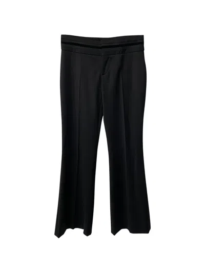 Pre-owned Gucci 2015 Pressed-crease Trousers In Black