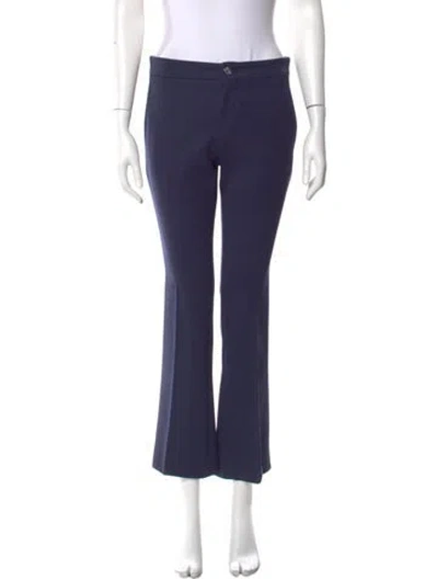 Pre-owned Gucci 2015 Straight Leg Pants In Blue